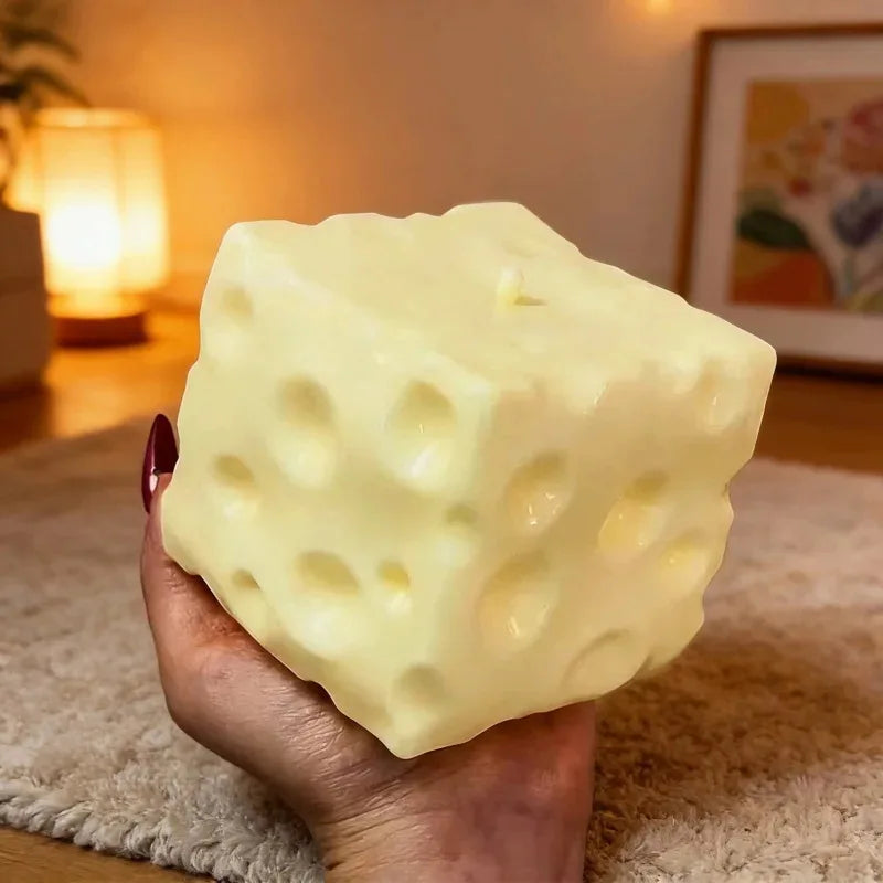 1PC Office Ornament Decoration Giant Cheese Squeeze Extra Large Cheese Squishy Fidget Slow Rebound Shapeable for Adults Gifts