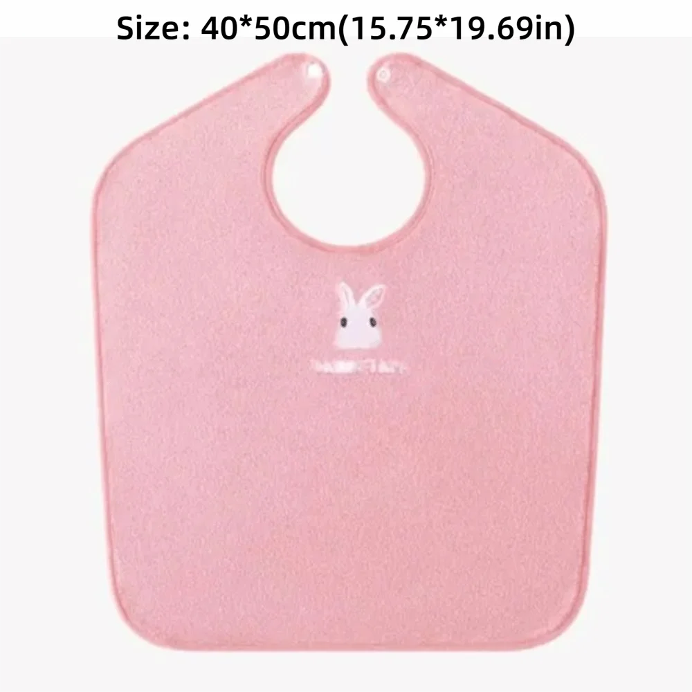 Soft Baby Bibs Skin Friendly Water Absorbent Children's Washcloth Adjustable Snaps Toddler Face Towel for Feeding Eating