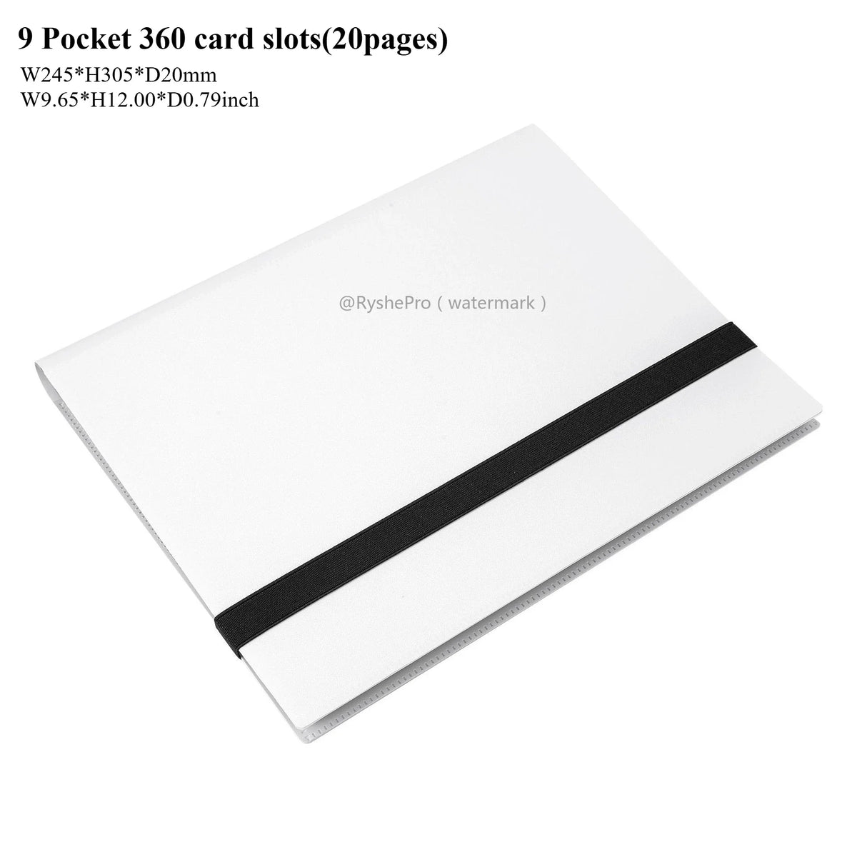 Card Binder with 9 Pocket Trading Card Album Display Binder 360 Side Loading Pocket Holder for TCG Yugioh MTG Game Card Book