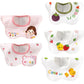 5Pcs/Lot Baby Bibs Waterproof Round 360 Degree Rotation Saliva Towel Infant Feeding Apron Newborn Stuff Wholesale
