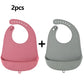 Baby Bib Adjustable Waterproof Bibs Babies Soft Edible Silicone Newborn Saliva Dripping Towel Drooling Children Scarf BPA Free