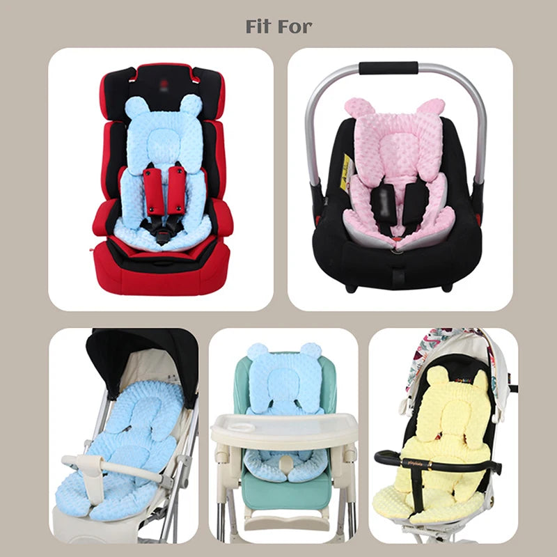 Four Seasons Baby Stroller Cushion Infant Car Seat Insert Stroller Pad General Thermal Mattress Mesh Breathable 2 Side Available