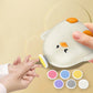 Cute chicken shape Electric Baby Nail Trimmer with 6 Replacement Grinding Heads Portable Electric Nail Clippers Baby Nail Care