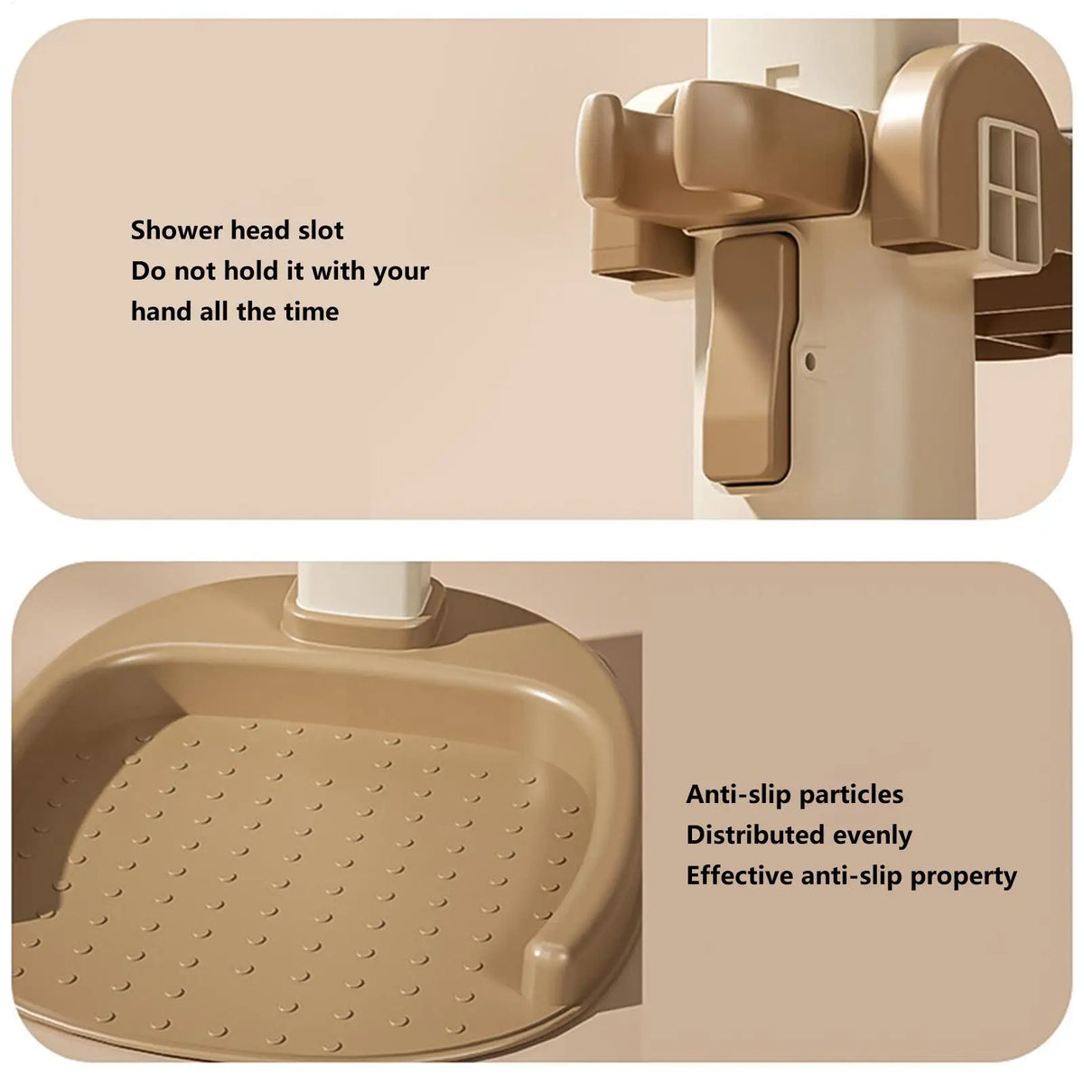 Baby Standing Shower Stand Adjustable Children's Bath Device Household Non-Slip Children's Bath Stand Baby Bath Stand Support