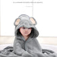 Baby Bath Towel Children's Bathrobe Newborn Baby Cartoon Blanket Super Soft Absorbent Hooded Hug Quilt80x80cm