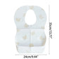 50-Pack Disposable Bibs for Babies Aged 6 Months to 2 Years Cartoon Bear Feeding Bib for Boy Girl Non-woven Drool Towel