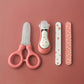 4 Pcs/Set Baby Care Set: Nail Clipper with Cover, Nail Files, Scissors