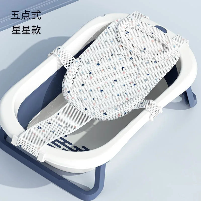 Baby Bathing Seat Support Mat Newborn Bath Tub Seat Baby Bathing Tub Non Slip Pad Safety Bath Support Soft Cushion Mat Pillow