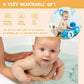 Wooden Baby Umbilical Cord Box Small Sealed Keepsake Organizer Newborn Storage Case Baby Shower Present for Boys Girls