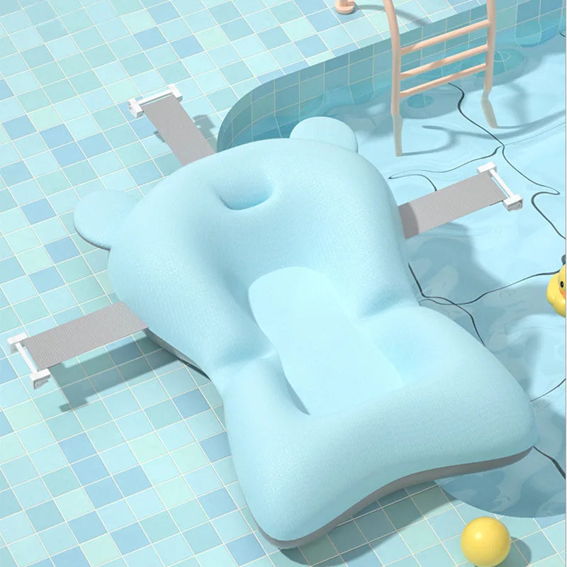 Baby Bathing Seat Support Mat Newborn Bath Tub Seat Baby Bathing Tub Non Slip Pad Safety Bath Support Soft Cushion Mat Pillow