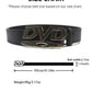 Men Women Unisex Decorative Belt with DVD Shape Buckle, Retro Nostalgic Waist Strap, Versatile Black White Belt for Jeans Outfit