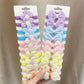 10pcs Cute Girls Nylon Flower Hair Ties Candy Elastic Bow Hair Bands Pigtails Hair Rope Rubber Hair Gum Scrunchies Accessories