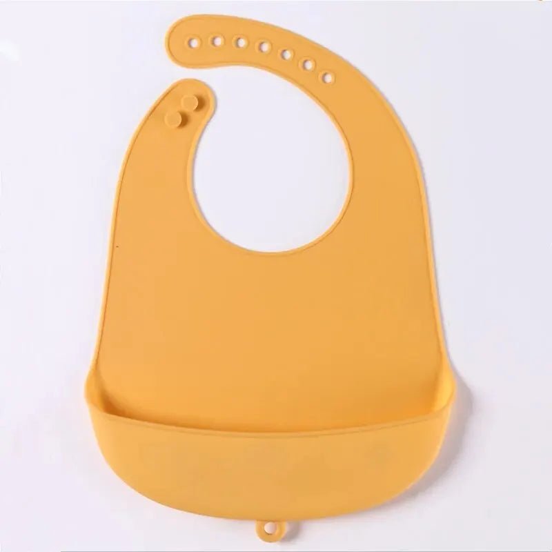 Silicone bib for baby meals - Children's waterproof bib - Feeding hygiene protection product
