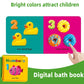 Floating Baby Bath Books for Baby,Kids Learning Bath Toys,Waterproof Bathtime Toys for Toddlers,Educational Infant Bath Toys.