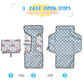 Waterproof Baby Changing Mat Foldable Diaper Pad Portable Infant Changing Pad Reusable Soft Changing Pad