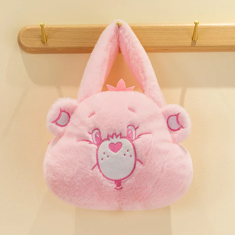 Care Bear Handheld Bag Doll Fried Dough Twists Dumpling Bag Plush Toy Doll Bag Grab Machine Doll Wedding Throw Doll Gift
