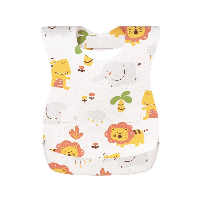 Children's Disposable Bib Independent Packaging Baby Food Pocket Baby Leave-in Saliva Towel Waterproof Bib