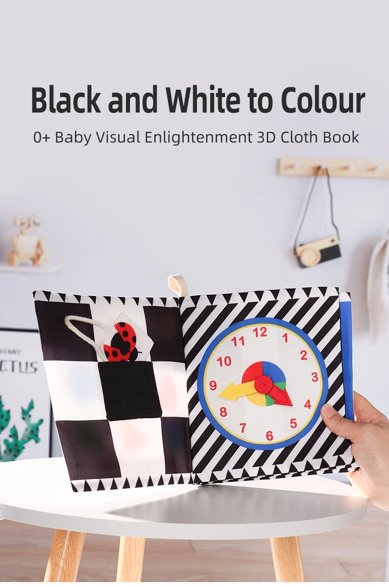 Baby Cloth Book Baby Toy 0-3 Year Old Infant Early Education Toy Shape Cloth Book