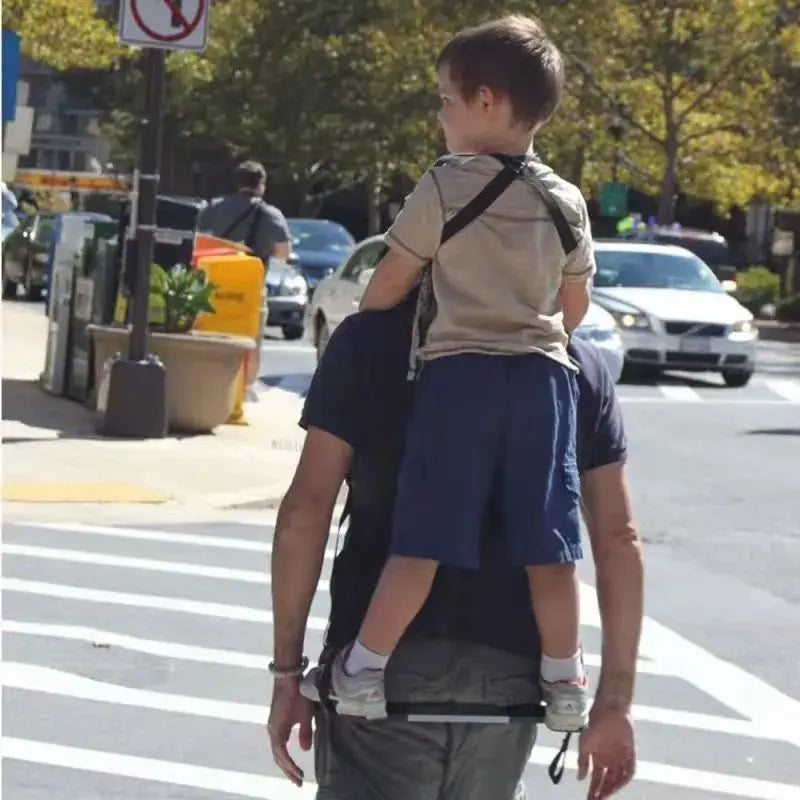 Ergonomic Baby Carrier with Standing Assist Footrest Outdoor Hiking Backpack Front Facing Carrier Infant Toddler Parent Hands