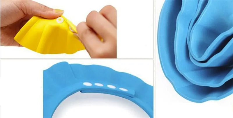 Safe Baby Shower Cap Bath Protection Soft Cap Hat for Baby Wash Hair Shield Baby Care Shampoo Cap
