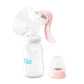 Manual Breast Pump Baby Bottle 2-in-1 Milk Extractor & Storage Bottle Soft Silicone Massage BPA-Free for Nursing Mom MB6