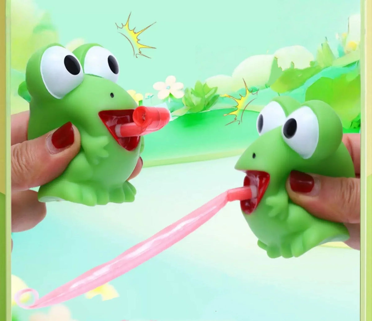 Squishy Fidget Squeeze Toys Creative Novelty Frog Dinosaur Sticking Tongue Out Funny Interactive Stress Relief Pinch Adults Gift