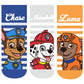 100% Genuine Paw Patrol 3Pairs Baby Spring Autumn Summer Knitted Socks Skye Everest Liberty Chase Marshall Rubble Rocky Age 3-7T