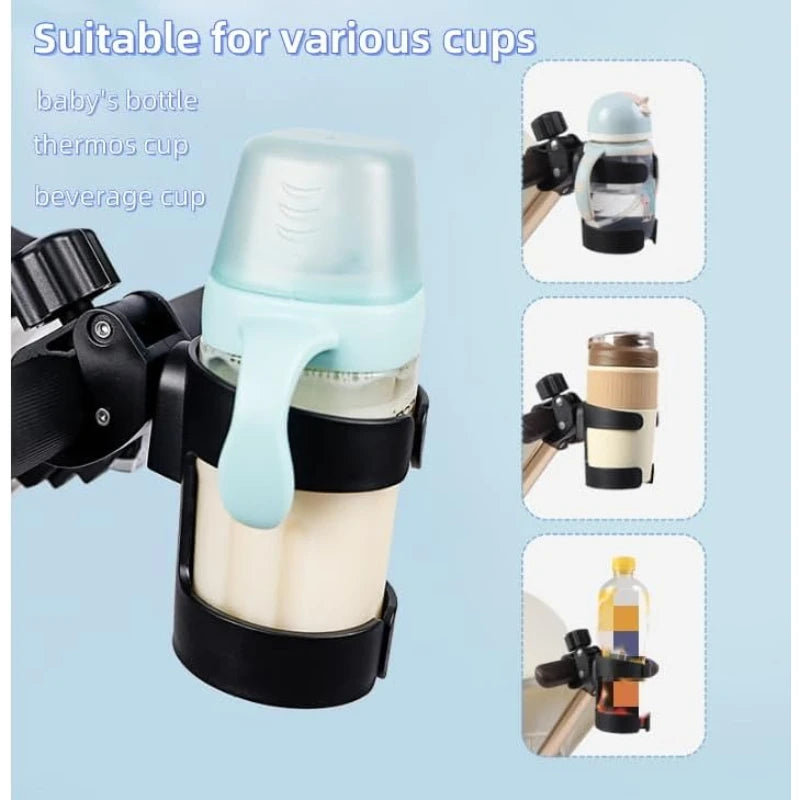 Universal Water Bottle Cup Holder Bike Stroller Milk Bottle Rack for Bicycle Electric Scooter Baby Stroller Outdoor Cycling