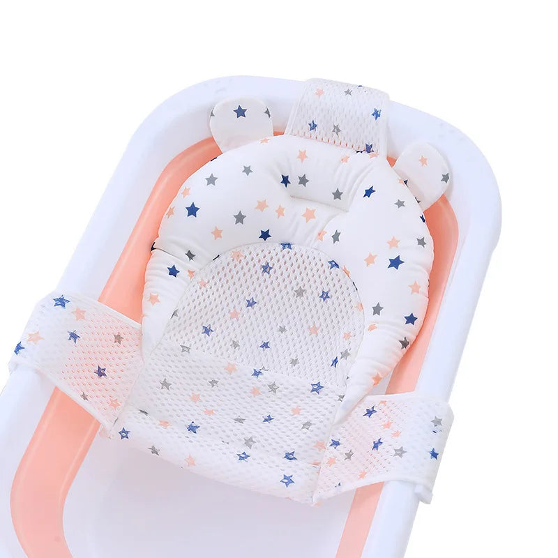 Baby Bathing Seat Support Mat Newborn Bath Tub Seat Baby Bathing Tub Non Slip Pad Safety Bath Support Soft Cushion Mat Pillow
