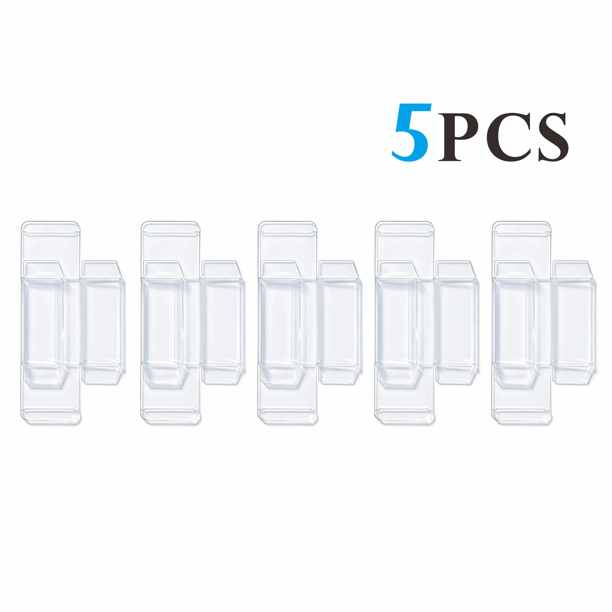 5PCS Clear Plastic Protector Case For Japanese Half Box; DELUXE & PKMN GO BOOSTER Box