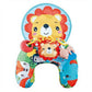 Baby Tummy Time Pillow with Rattle Toys, Multifunctional Crawling Mat Play Gym for Infants, Colorful Cartoon Animals Support Cus