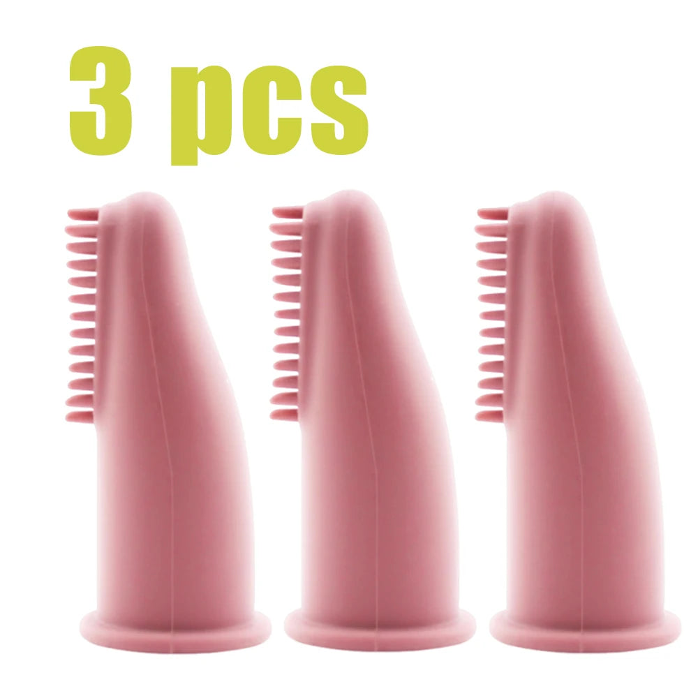 Baby Oral Care Finger Toothbrush Soft Silicone Teething Toy Gum Cleaning Brush Infant Dental Health Supplies Newborn And Toddler