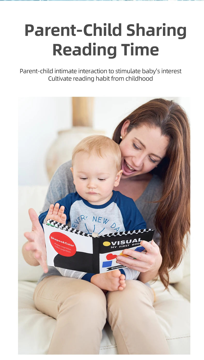 Baby Cloth Book Baby Toy 0-3 Year Old Infant Early Education Toy Shape Cloth Book