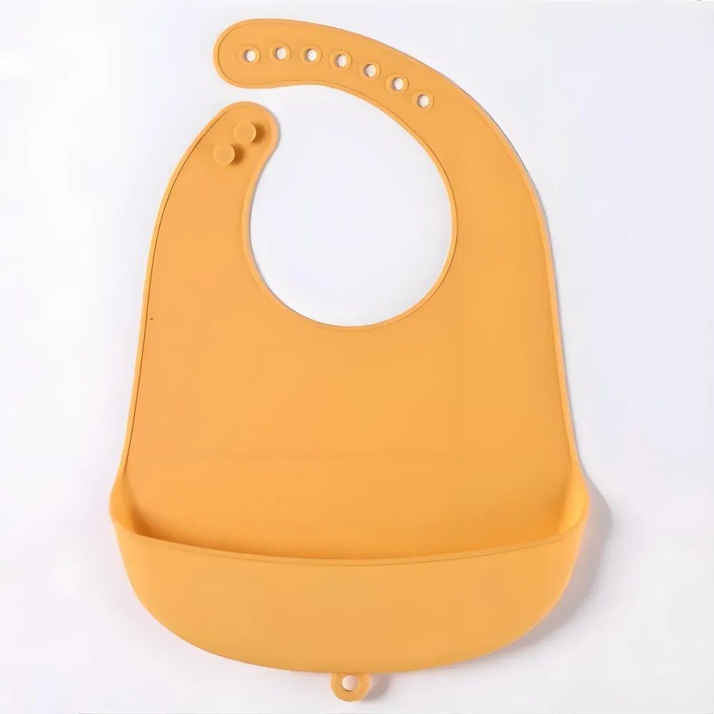 Baby Bib Adjustable Waterproof Bibs Babies Soft Edible Silicone Newborn Saliva Dripping Towel Drooling Children Scarf BPA Free
