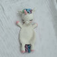 Baby Security Blanket Towel Feeding Bib Soft Towel Cotton Burping Cloth Infant Shower Gift Knitted Lovely Animal Rattle Sleep To