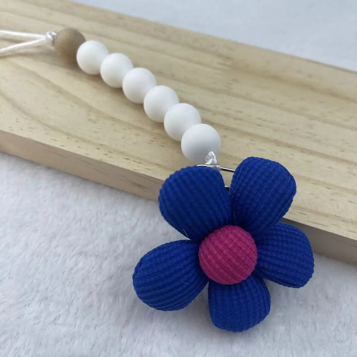 Flower Baby Pacifier Clip Chain Newborn Dummy Nipple Holder Clips BPA Free Cotton Teething Toys Soother Pendant Holder