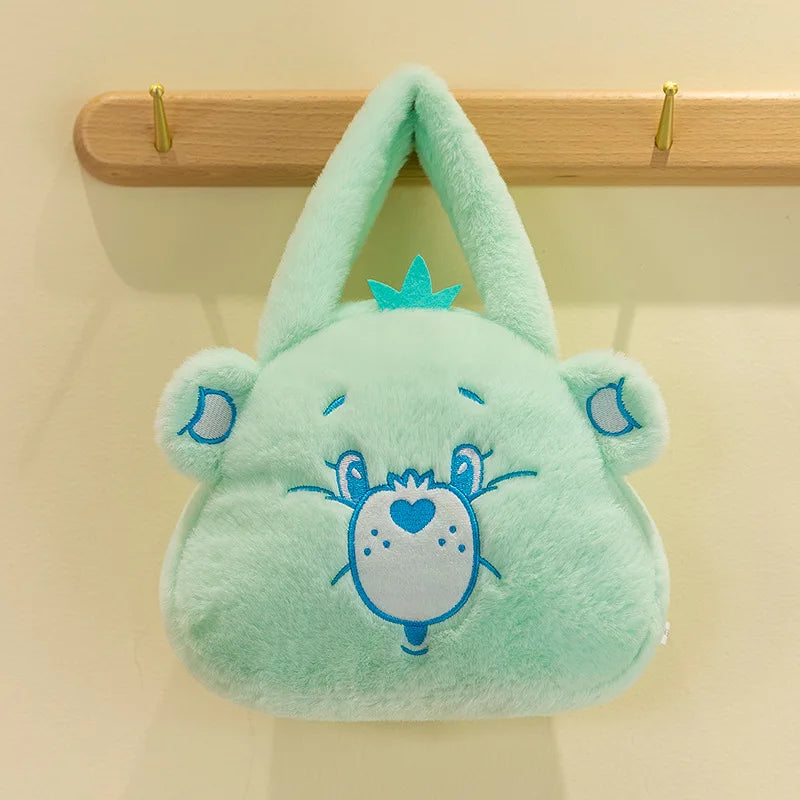 Care Bear Handheld Bag Doll Fried Dough Twists Dumpling Bag Plush Toy Doll Bag Grab Machine Doll Wedding Throw Doll Gift