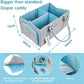 Large Baby Diaper Caddy Organizer,Thick Felt Nursery Storage Basket, Portable Infant Must Haves Essentials, Newborn Shower Gift