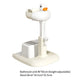 Baby Bath Tub Support with Stool Non Slip Silicone Ergonomic Backrest Adjustable Standing Shower for seat for Infants 0-6 Months