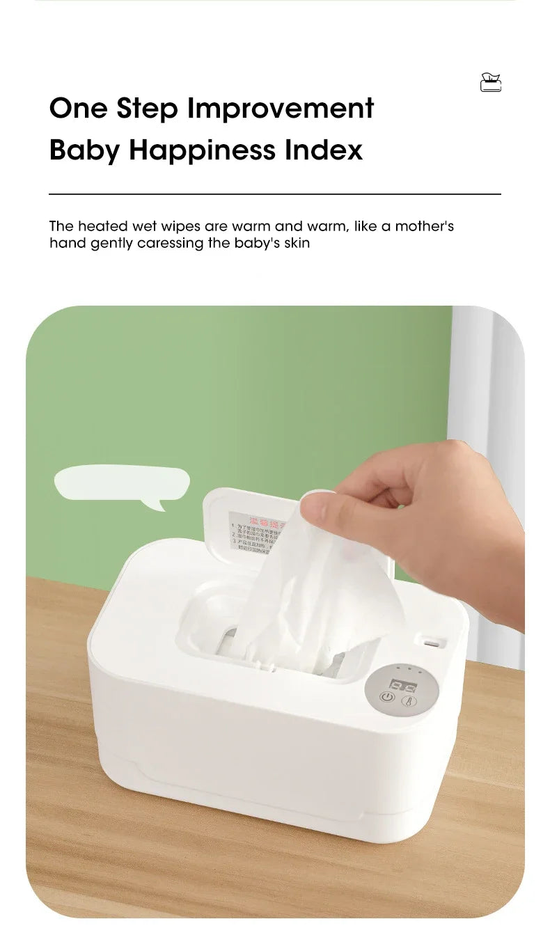 USB Baby Wet Wipe Warmer Tissue Heater Smart Polypropylene Wipes Heating Machine Cotton Towel for Baby Care