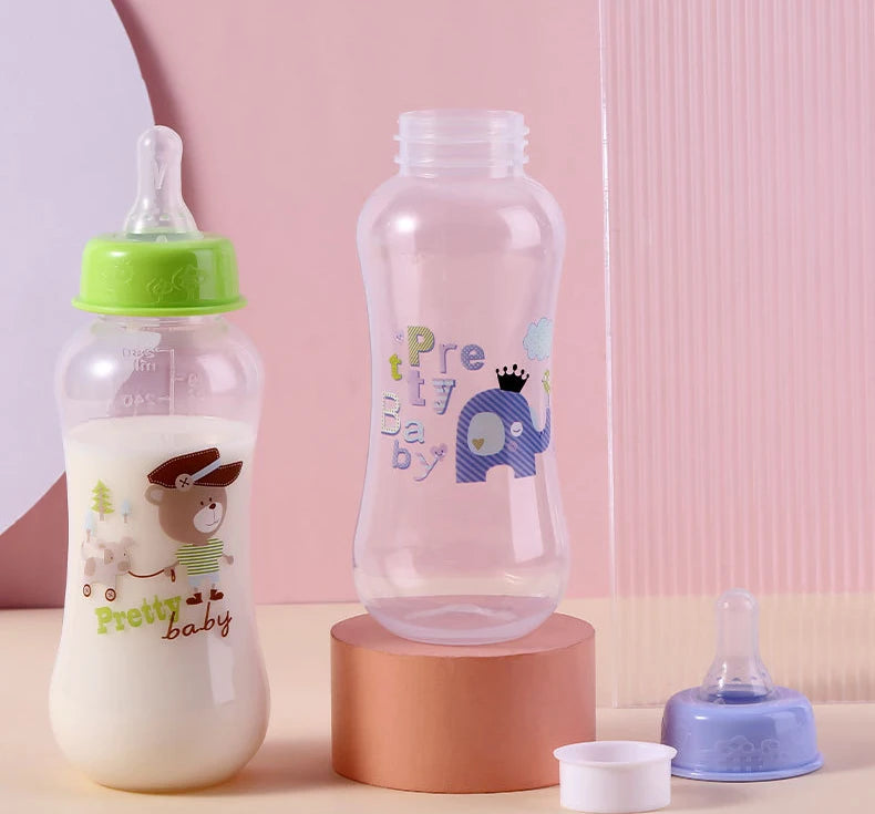 280ml baby bottle with handle, easy to clean, feeding accessory for children, suitable for various occasions