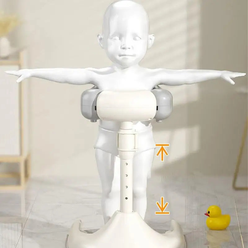 Baby Standing Bath Anti Slip Baby Bath Support Foldable Infant Bath Stand Adjustable Shower for New born 0-6 Months Infants