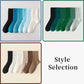 6 Pairs of Women Is Spring Or Summer Solid Colors Simple and Comfortable Mid Tube Socks Khaki Gradient Color