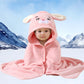 Cartoon Baby Bath Towel Infant Soft Bathrobe Hooded Swaddle Towel Blanket Kids Warm Sleeping Swaddle Wrap for Newborn Boys Girls