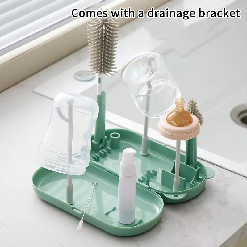 Baby Feeding Bottle Drain Rack BPA Free 1 Set Non-Slip Cup Holder Storage Drying Stand for Home Infant Feeding Supplies