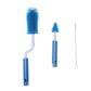 Baby Bottle Cleaning Brush Set Three Pieces Silicone Brush for Infant Feeding Tools Nursery Essential for Latch And Nipple