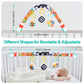 Baby Stroller Arch Toy Soft Cloth Toy Pram Activity Bouncer Toy Sensory Development Arch Newborns Car Seat Toy Fine Motor Skills