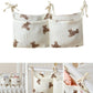 Baby Crib Organizer Cot Caddy Bed Storage Bag 2 Pockets Bedside Hanging Diaper Nursery Toys Bag Diapers Stroller Organize