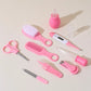 10-in-1 Baby Care Kit: Newborn Grooming Set (Nail Clippers/Brush/Thermometer) for Infant (Pink/Blue)
