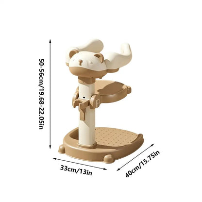 Baby Standing Shower Stand Adjustable Children's Bath Device Household Non-Slip Children's Bath Stand Baby Bath Stand Support